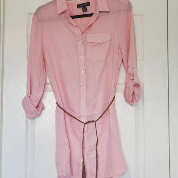 Pink Button Down Top - Picture 1 of 2